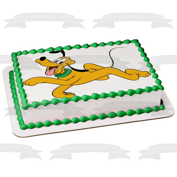 Walt Disney Plutón corriendo adorno comestible para tarta imagen ABPID12855 