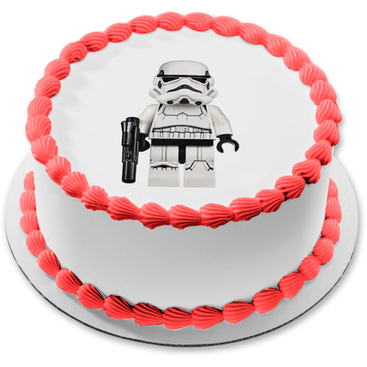 LEGO Star Wars Storm Trooper Edible Cake Topper Image ABPID12682