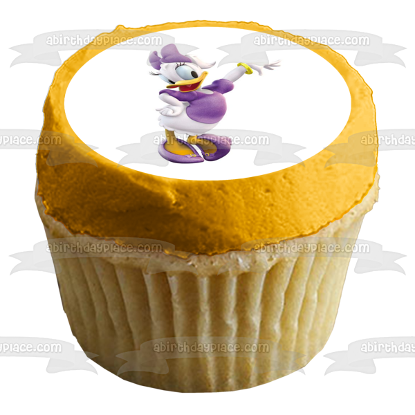 Adorno comestible para tarta con diseño de Daisy Duck de Walt Disney, imagen ABPID12856 