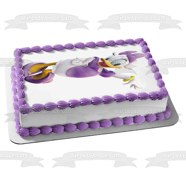 Adorno comestible para tarta con diseño de Daisy Duck de Walt Disney, imagen ABPID12856 