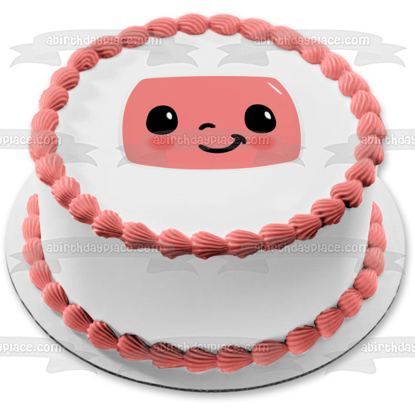 Adorno comestible para tarta con cara de Cocomelon, imagen ABPID56040 