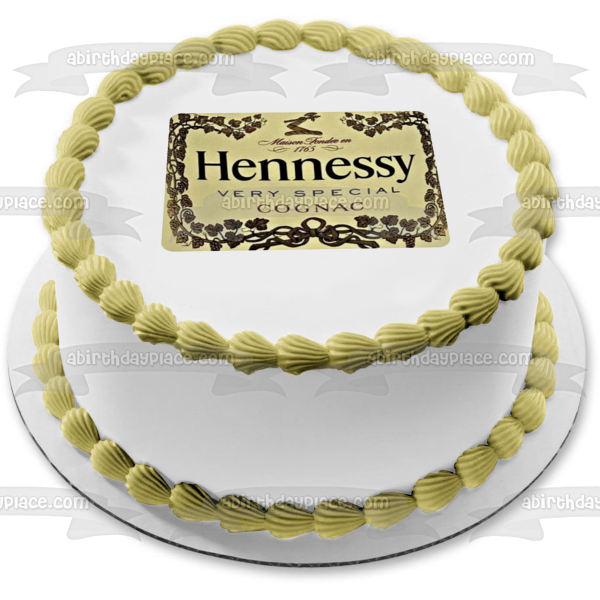 Hennessy Label Very Special Cognac Edible Cake Topper Image ABPID56145