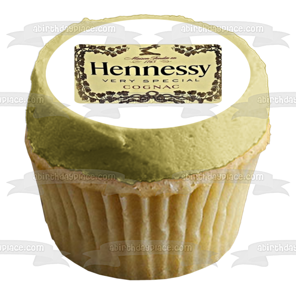 Hennessy Label - Adorno comestible para tarta de coñac muy especial, imagen ABPID56145 