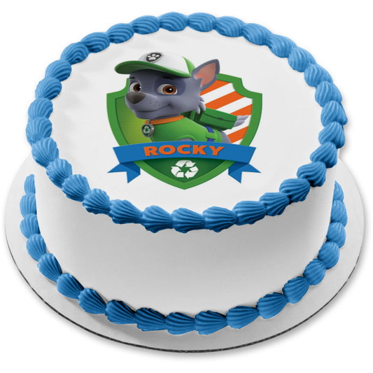 Decoración comestible para tarta de Paw Patrol Rocky, imagen ABPID12684 