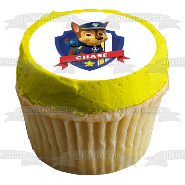 Adorno comestible para tarta de Paw Patrol Chase, imagen ABPID12685 