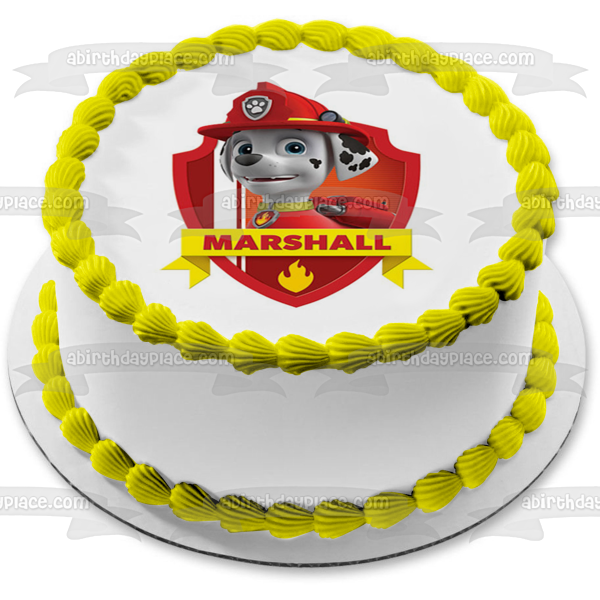 Paw Patrol Marshall Edible Cake Topper Image ABPID12690