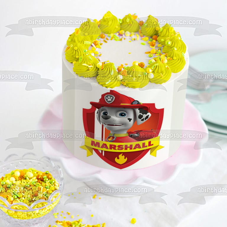 Paw Patrol Marshall Edible Cake Topper Image ABPID12690