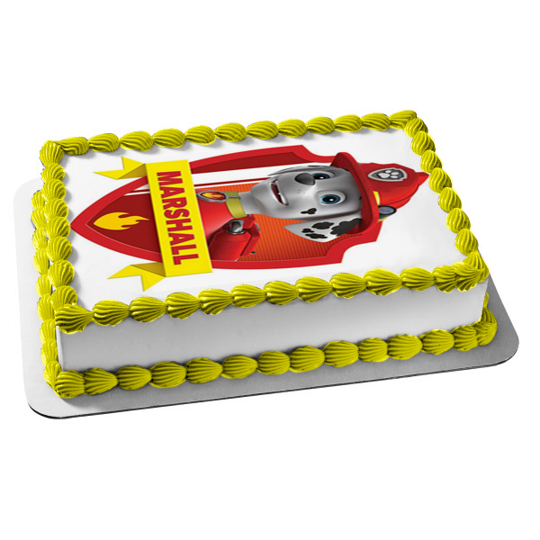 Paw Patrol Marshall Edible Cake Topper Image ABPID12690