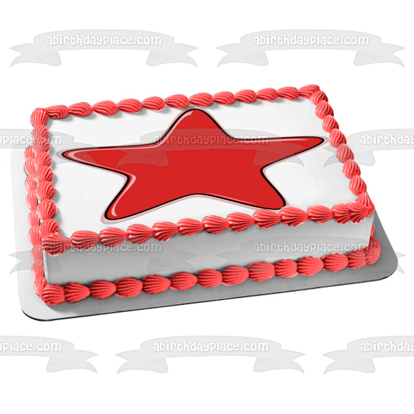 Adorno comestible para tarta con estrella roja de Pj Masks, imagen ABPID12696 