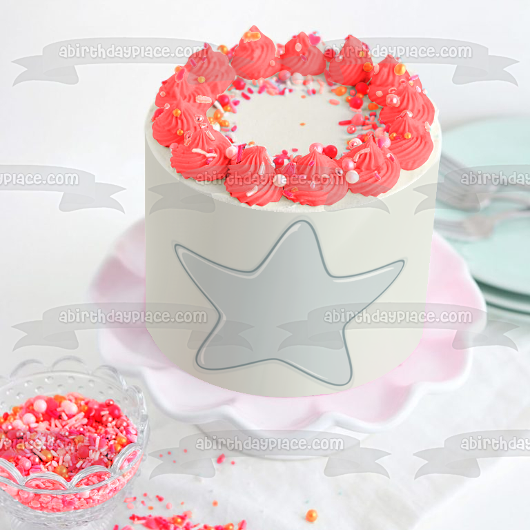 Adorno comestible para tarta con estrella azul de Pj Masks, imagen ABPID12700 