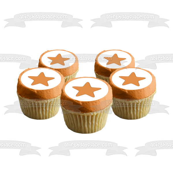 Adorno comestible para tarta con estrella naranja de Pj Masks, imagen ABPID12702 