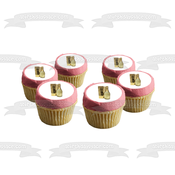 Champagne Label Edible Cake Toppers, Edible Picture