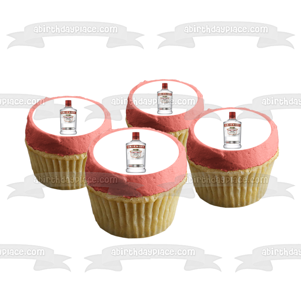 Smirnoff Vodka No21 Bottle Edible Cake Topper Image ABPID56068