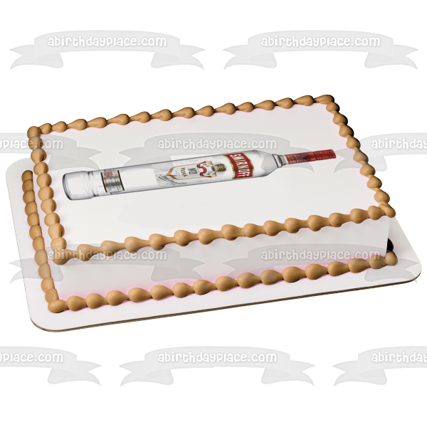 Smirnoff Vodka No21 Bottle Edible Cake Topper Image ABPID56068