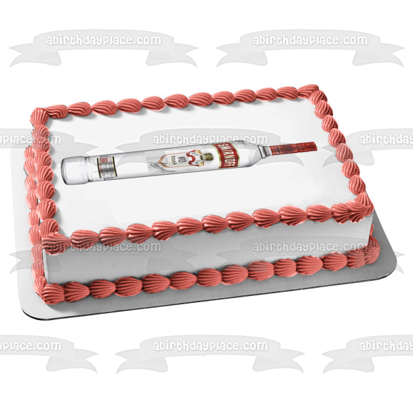 Smirnoff Vodka No21 Bottle Edible Cake Topper Image ABPID56068