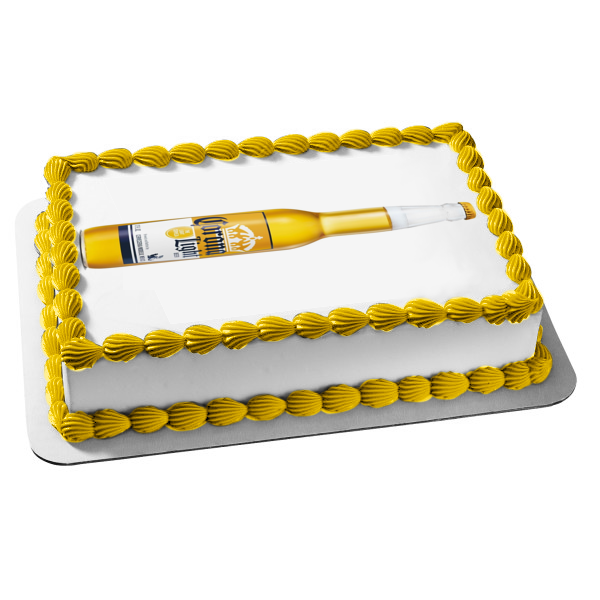 Corona Light Beer Bottle Edible Cake Topper Image ABPID56070