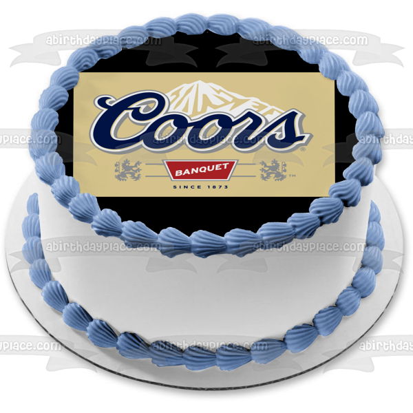 Coors Beer Logo Edible Cake Topper Image ABPID56073