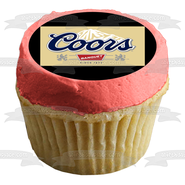 Coors Beer Logo Edible Cake Topper Image ABPID56073