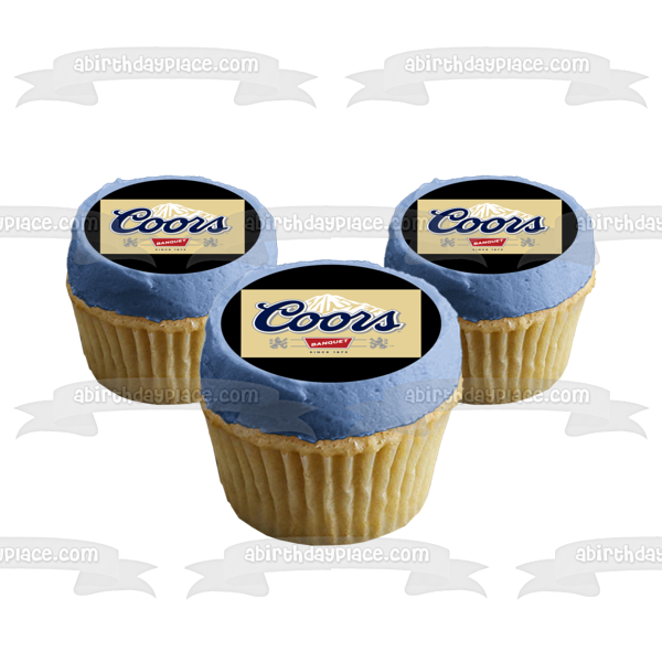 Coors Beer Logo Edible Cake Topper Image ABPID56073