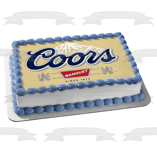 Coors Beer Logo Edible Cake Topper Image ABPID56073