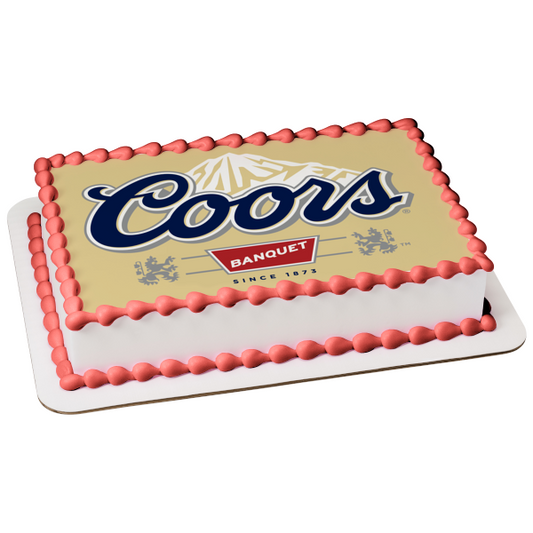 Imagen comestible para decoración de tarta con el logotipo de Coors Beer ABPID56073 