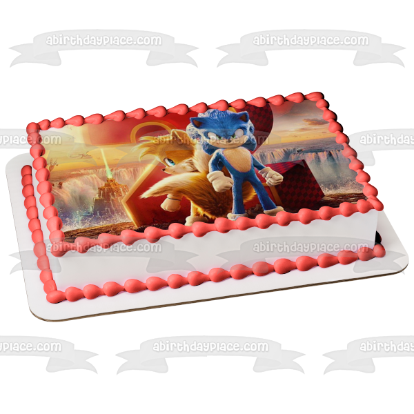 Sonic the Hedgehog 2 Edible Cake Toppers Round – Cakecery