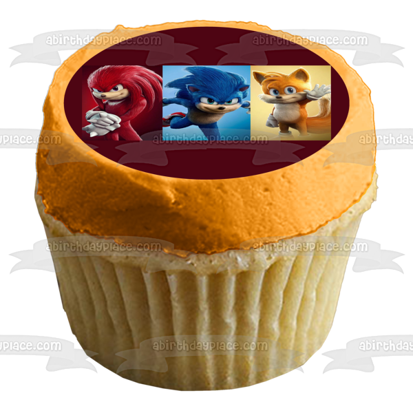 Imagen comestible para decoración de tarta de Sonic the Hedgehog Knuckles and Tails ABPID56252 