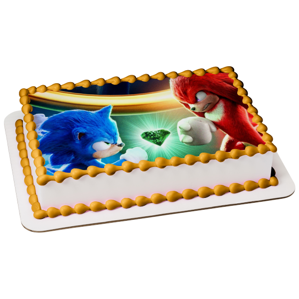 Personalised Edible Sonic The Hedgehog Icing Cake Toppers Boys