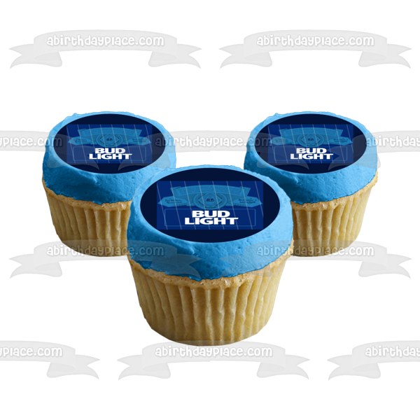 Bud Light Label Edible Cake Topper Image ABPID56178