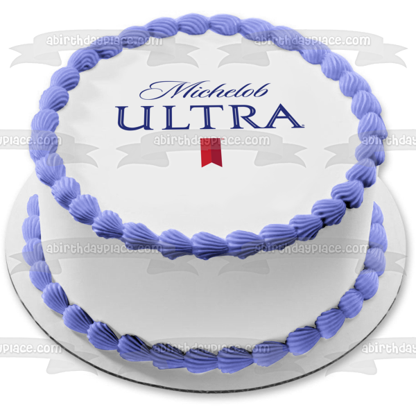 Imagen comestible para decoración de tarta con el logotipo de Michelob Ultra Beer ABPID56180 