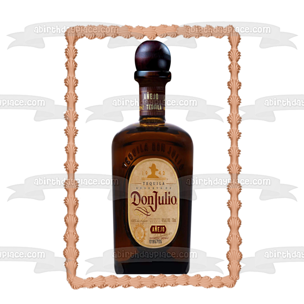 Don Julio Tequila Bottle Edible Cake Topper Image ABPID56183