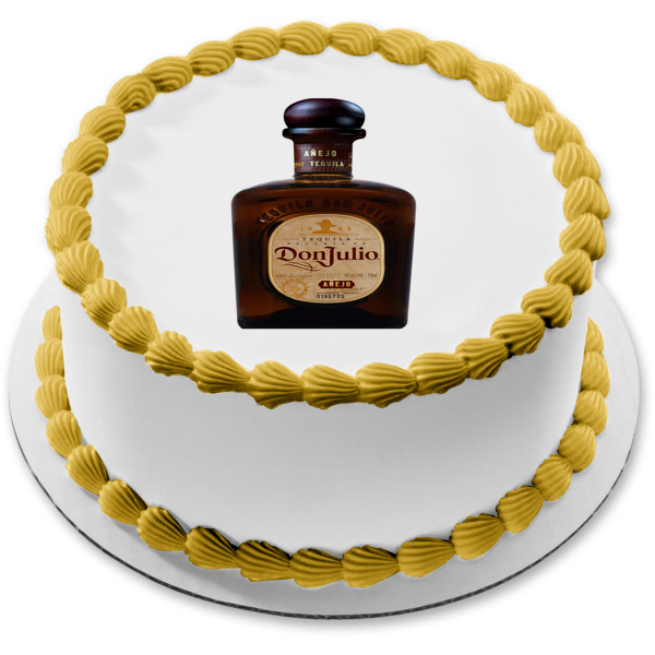 Don Julio Tequila Bottle Edible Cake Topper Image ABPID56183