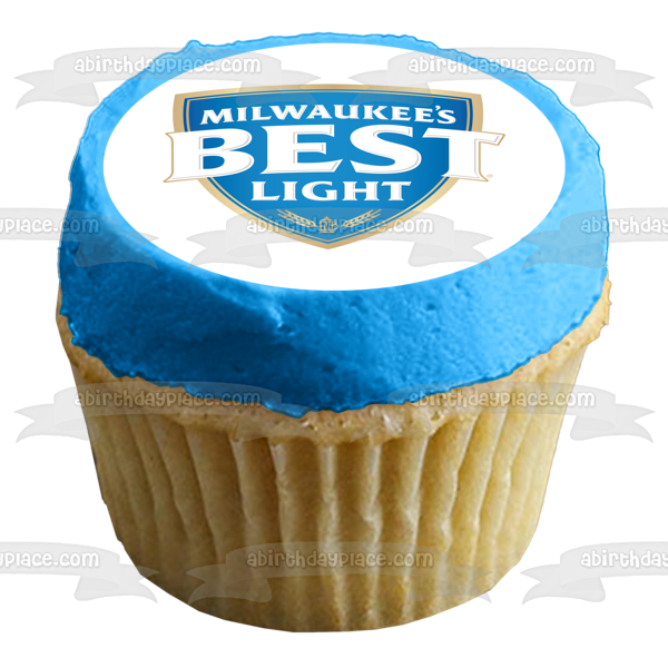 Milwaukee's Best Light Beer Label Edible Cake Topper Image ABPID56186