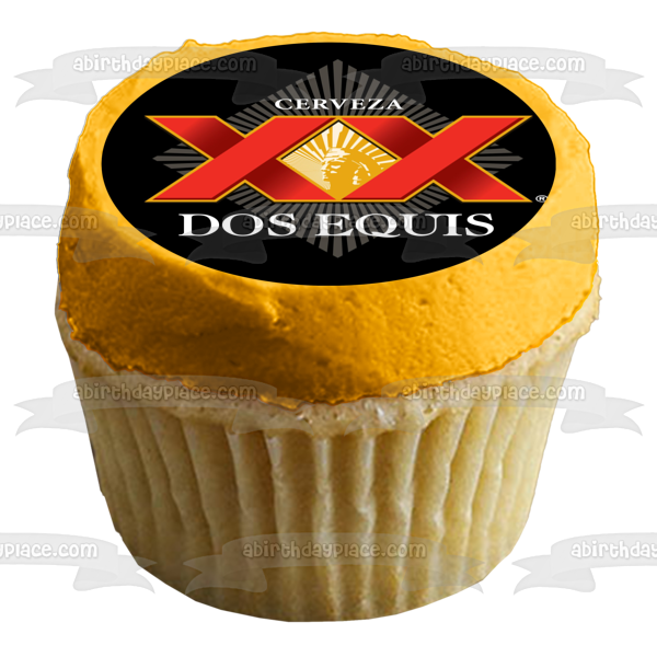 Cerveza Dos Equis Beer Logo Edible Cake Topper Image ABPID56112