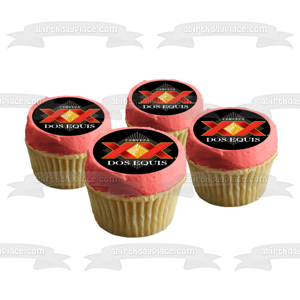 Cerveza Dos Equis Beer Logo Edible Cake Topper Image ABPID56112