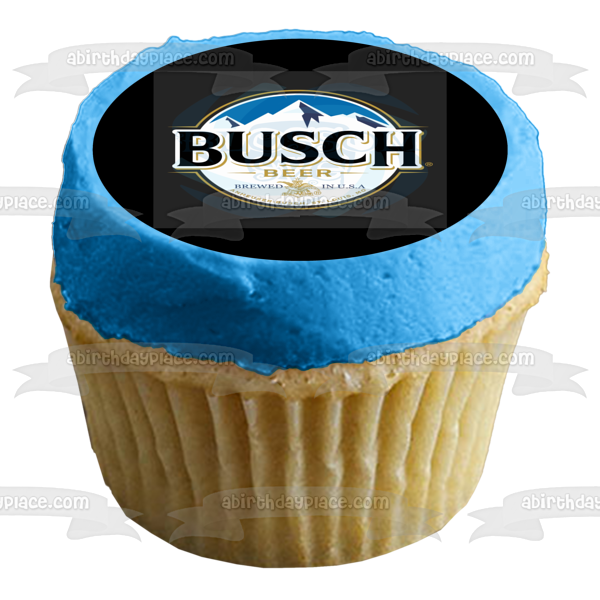 Busch Beer Logo Edible Cake Topper Image ABPID56201