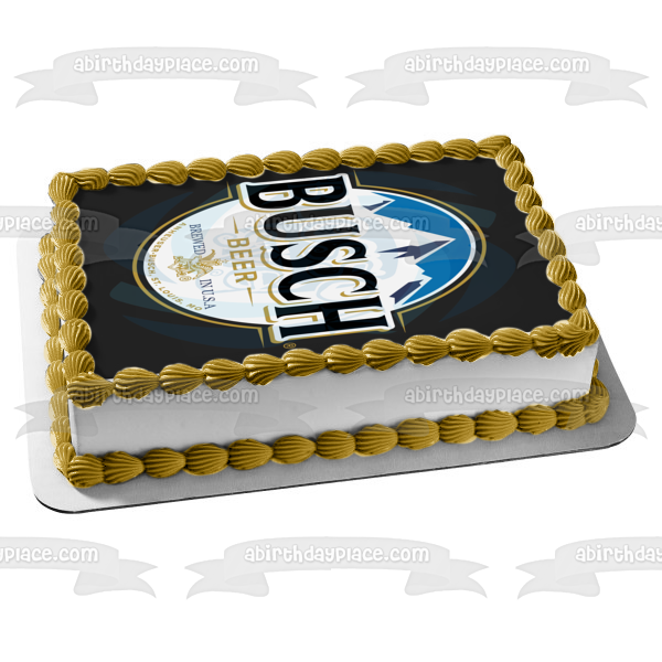 Imagen comestible para decoración de tarta con el logotipo de la cerveza Busch ABPID56201 