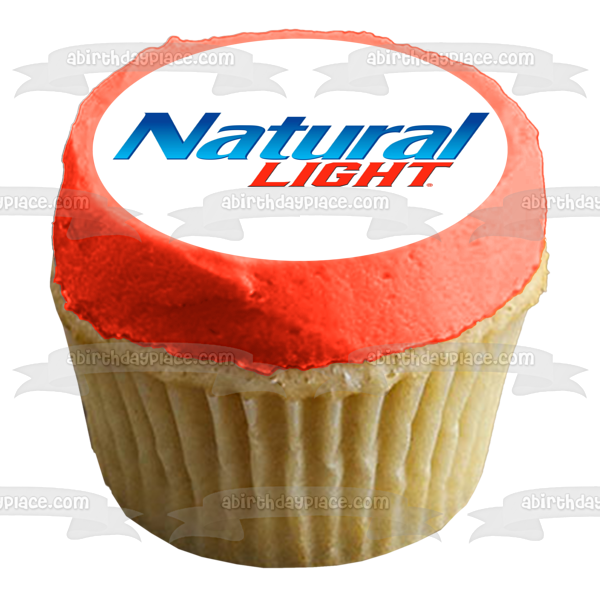 Natural Light Beer Logo Edible Cake Topper Image ABPID56208