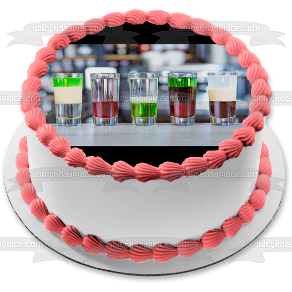 Assorted Shots Edible Cake Topper Image ABPID56215