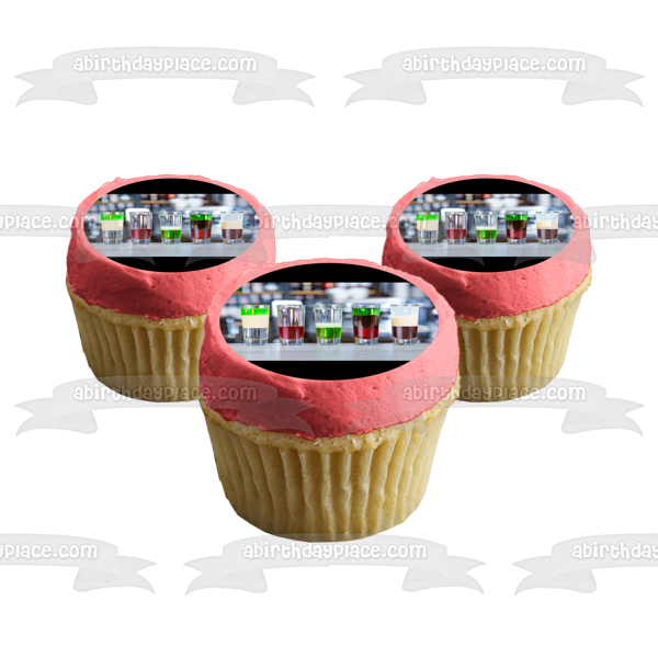 Assorted Shots Edible Cake Topper Image ABPID56215