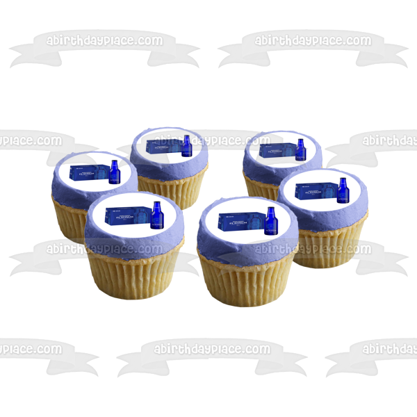 Bud Light Platinum 18 Pack Bottles Edible Cake Topper Image ABPID56227