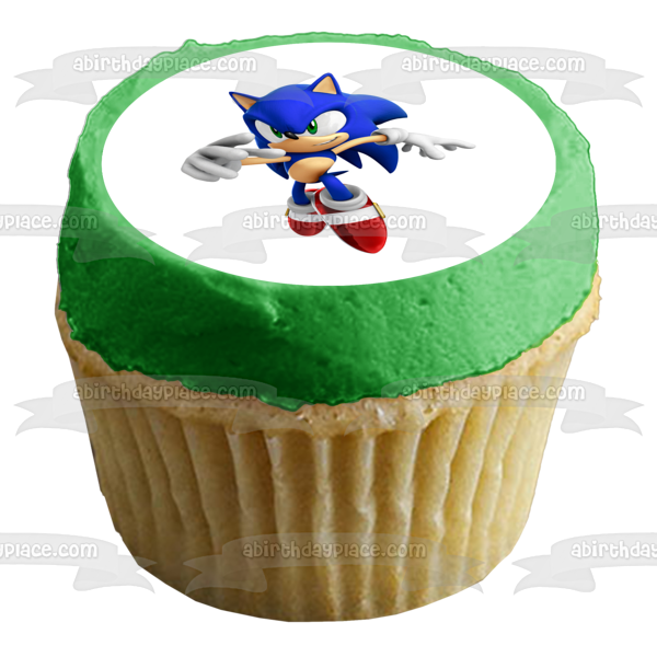 Sonic the Hedgehog Edible Cake Topper Image ABPID13630