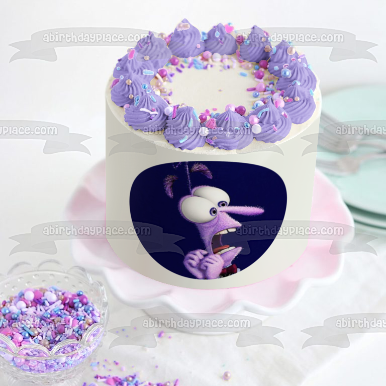 Inside Out Angst Blue Background Edible Cake Topper Image ABPID15017