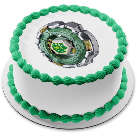 Beyblade Burst Evolution Verde Fafnir F3 Imagen comestible para decoración de tarta ABPID15065 