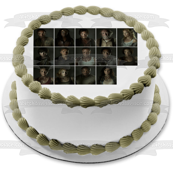 The Walking Dead Darryl Rick Michonne Glenn Rhee Andrea Edible Cake Topper Image ABPID15115