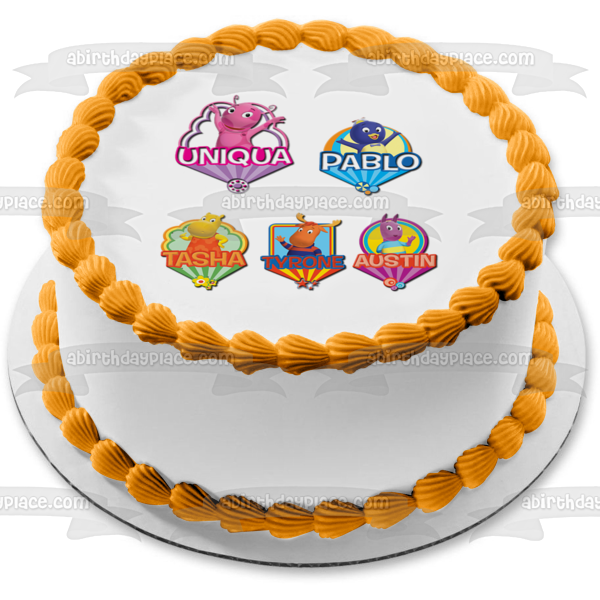 The Backyardigans Uniqua Pablo Tasha Tyrone Austin Edible Cake Topper Image ABPID15127