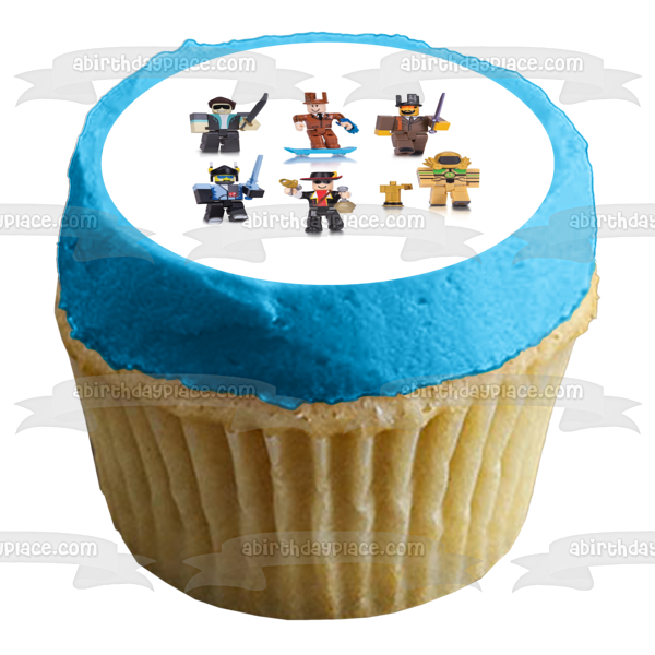 Legends of Roblox Various Famous Characters Edible Cake Topper Image ABPID15168