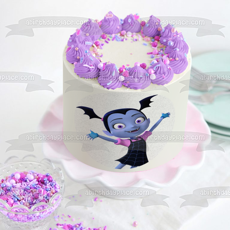 Vampirina Disney White Background Edible Cake Topper Image ABPID15227