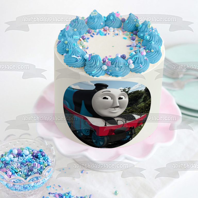 Thomas and Friends Gordon Tank Engine Edible Cake Topper Image ABPID15340