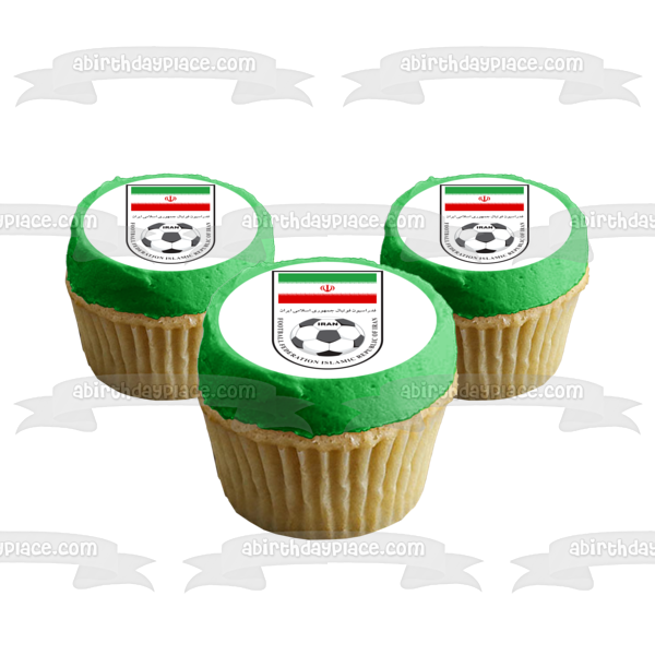 Iran National Football Team Logo Edible Cake Topper Image ABPID20617